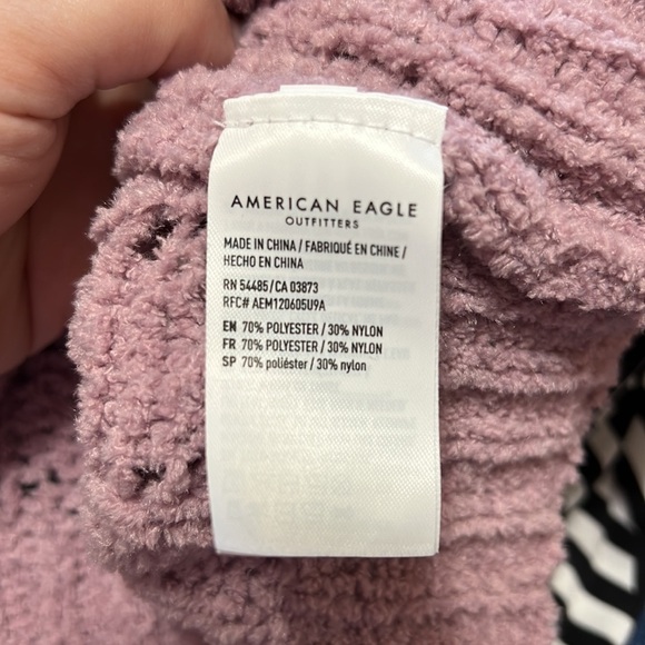 American Eagle Outfitters Soft Pink Size X-Small Knit Longsleeve Sweater - Picture 9 of 10
